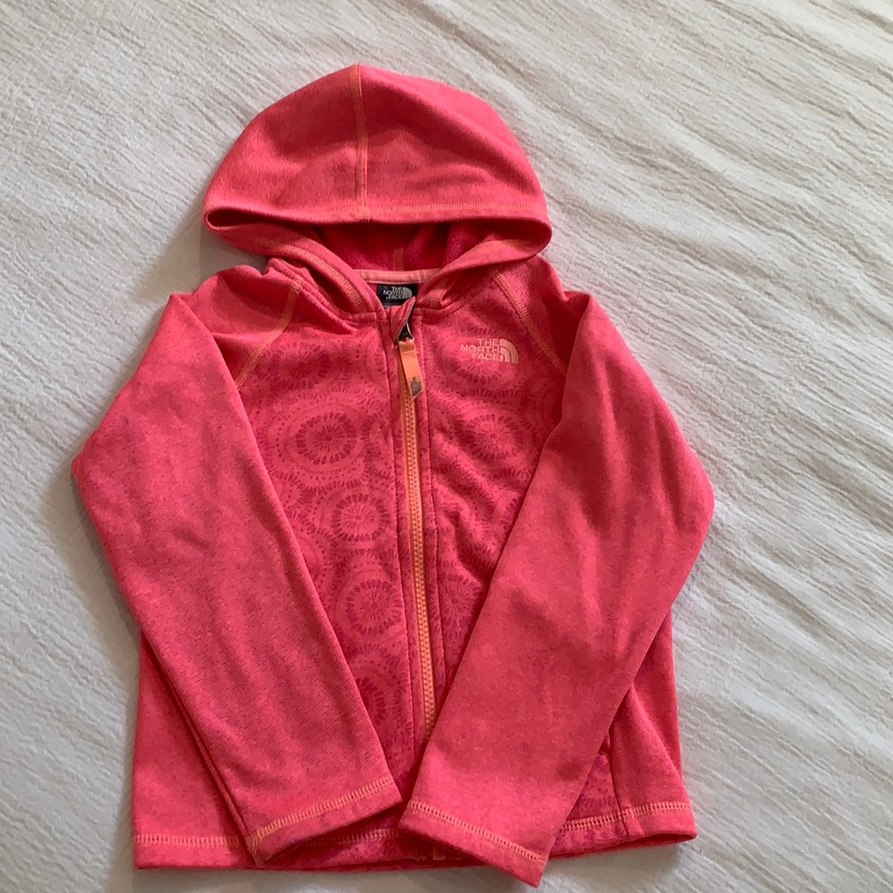 The North Face hoodie in pink, Size 5T
